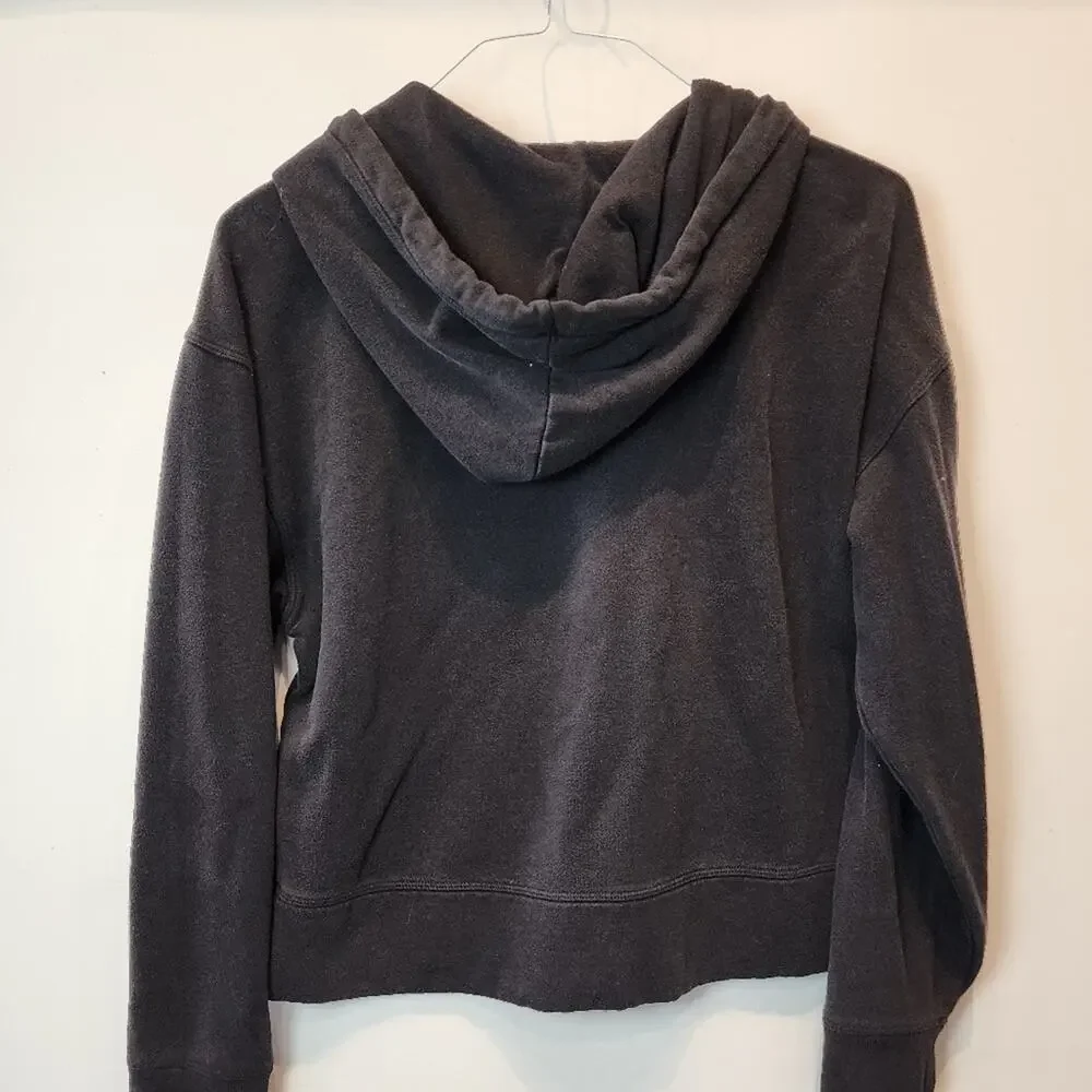 Vintage Tommy Hilfiger Black Hoodie Sweatshirt Pullover Casual Wear Women's Sz L